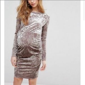 ASOS Size 4 Maternity Velvet Dress
